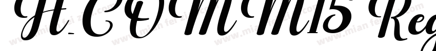 H_COMM15 Regular字体转换